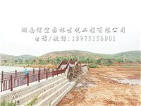 衡阳市衡东县洣江生态园风雨桥栏杆安装