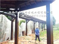 长沙市长沙县金井三珍虎园八角亭及风雨长廊安装